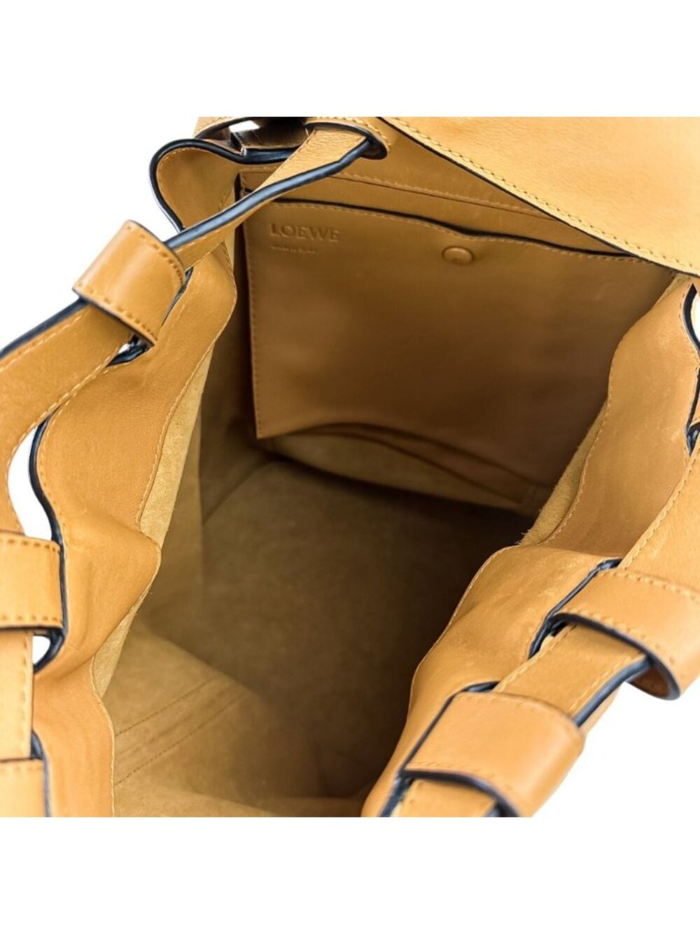 Loewe Drawstring Leather Backpack Camel - Picture 11 of 15